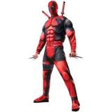 Rubies Rubie's 810109 Offizielles Marvel Deadpool Deluxe Kostüm für Erwachsene – Größe: XL, Rot Halloween