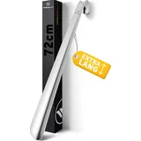 Walking Line® Premium Schuhlöffel Lang 72cm [EXTRA LANG] aus Gebürstetem Edelstahl - Schuhanzieher Lang Metall, Schuhlöffel Metall Lang, Shoe Horn, Langer Schuhlöffel, Shoehorn