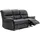 vente-unique Couchgarnitur Relax 3+2+1 - Kunstleder - schwarz