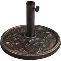 Yaheetech Schirmständer Metall bis 48 mm Bronze