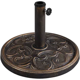 Yaheetech Schirmständer Metall bis 48 mm Bronze