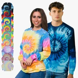 Colortone - Unisex Batik Langarmshirt 'Rainbow'