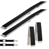 Baumarktplus TRUTZHOLM 2 x Auffahrrampe klappbar 228 cm 680 kg Traglast Alu Anti Rutsch