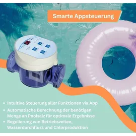 Poolomio Chlorinator 5 g/h für Pools bis 20 m3 mit Appsteuerung