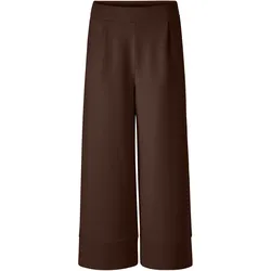 Culotte RICH & ROYAL "2409 T Peach Culotte", Damen, Gr. XL, N-Gr, braun (espresso), Web, Obermaterial: 52% Modal, 42% Polyester, 6% Elasthan, casual, Hosen, aus fester, gepeachter Qualität