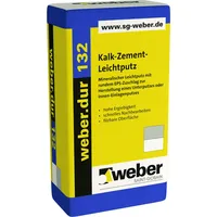 Weber Saint Gobain weber.dur 132 Kalk-Zement Leichtputz 30kg
