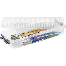 SUNWARE Q-Line Aufbewahrungsbox 385 x 140 x 66 mm 1-tlg. transparent/grau
