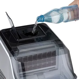 Klarstein Eiswürfelmaschine für Zuhause Camping Gastro, Schnelle Mini Eiswürfelmaschine Klein, Profi Eismaschine für Große Kleine Klare Eiswürfel, Selbstreinigend mit 3,2l Eiswürfelbehälter,