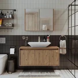 roomart Atlantic 3-tlg. Weiß/Eiche