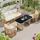 Okwish Gartenmöbel Set 5-tlg. Beige/Schwarz