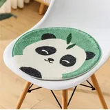 Runde Stuhlkissen Sitzkissen Kinder Sitzkissen Stuhl Sitzpolster, Waschbare Weiche Sitzkissen Komfort Stuhlauflage als Stuhl Kissen für Outdoor & Indoor Gartenstuhl (Panda,43x43 cm)