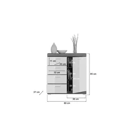 xonox.home Kommode Scout ca. 80x85 cm