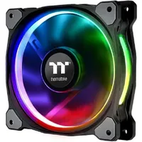 Thermaltake Riing Plus 12 RGB Kit PC-Gehäuse-Lüfter Schwarz, RGB (B x H x T) 120 x 120 x 25 mm 3 PC Lüfter,