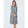 GOLDNER Blusenkleid mit Hemdkragen Sommerkleid Blau/Orange 42