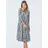GOLDNER Blusenkleid mit Hemdkragen Sommerkleid Blau/Orange 42