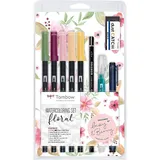 Tombow ABT Floral Brush-Pen-Set farbsortiert, 1 Set
