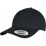 Flexfit YP Classics 5-Panel Premium Curved Visor Snapback Cap Black,