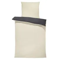 One-home Winter Bettwäsche Doubleface Uni Wende kuschelig flauschig warm