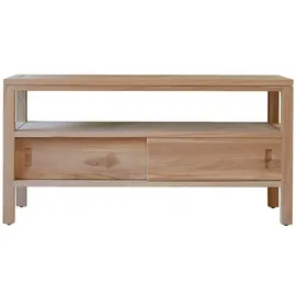 Tikamoon TV Schrank Lowboard 100 cm Braun Teak