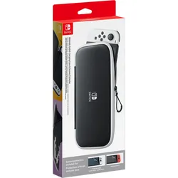 Nintendo Switch Tasche und Schutzfolie schwarz/weiß (Neu differenzbesteuert)