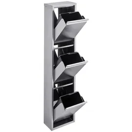 Svita Schwingdeckeleimer 45 l Silber