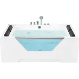 Beliani Beliani, Badewanne, Whirlpool Badewanne weiss rechteckig 170 x 120 cm HUARAZ