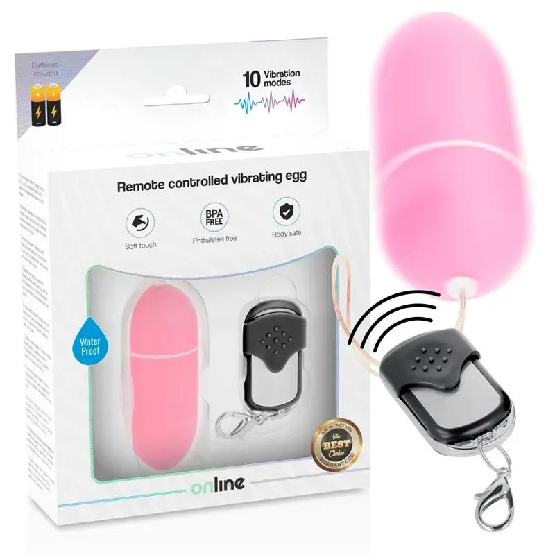 ONLINE - Vibrierendes Ei L mit Fernbedienung Rosa
