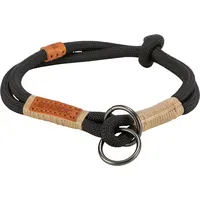 Trixie BE Nordic Zug-Stopp-Halsband Schwarz/Sand S-M