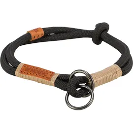 Trixie BE Nordic Zug-Stopp-Halsband Schwarz/Sand S-M
