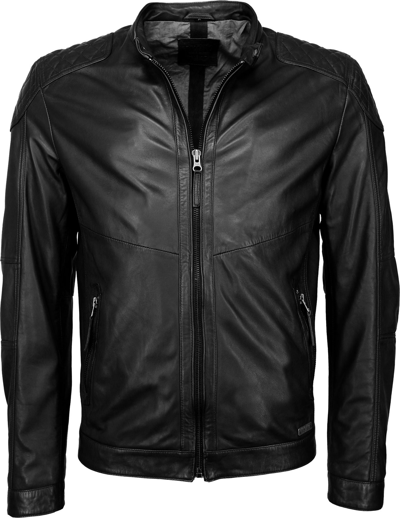 Mustang Max, Lederjacke - Schwarz - XXL