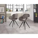 INOSIGN »Aurora« (Set) 2 Stk.Gestell aus Massivholz Buche in schwarz lackiert