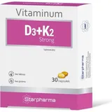 Starpharma Vitamin D3+ K2 Stark 30 Kapseln