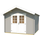Weka Gartenhaus 209 3 x 3 m hellgrau