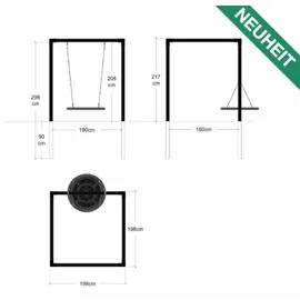 Plus Nestschaukel Daylife Schwarz