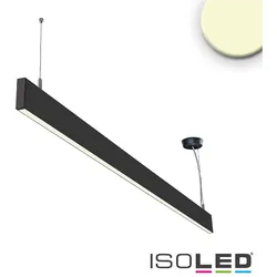 ISOLED LED Hängeleuchte Linear Up+Down 1200, IP40, prismatisch, linear-verbindbar, 40W 3000K 2550+750lm 2x120°, Schwarz ISO-114000