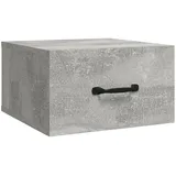 vidaXL Nachtschrank NA 35 x 35 x 20 cm Betongrau