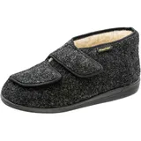 Fischer Markenschuh Herren Frank Hohe Hausschuhe, Schwarz Anthrazit 205, 47 EU