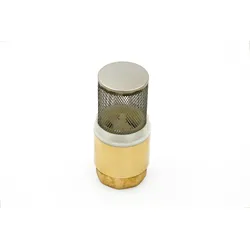 Messing Fußventil DN25 1 Zoll Saugfilter Saugkorb Ansaugfilter Saugleitung