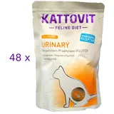 Kattovit Sparpaket KATTOVIT Feline Diet Urinary Huhn 48x85g Beutel Katzennassfutter Diätnahrung