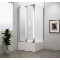 Polysan DEEP Komplettdusche links 100 x 75 cm 1910MD3116-SET