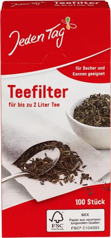 Tee-Filter Jeden Tag 100 Stück