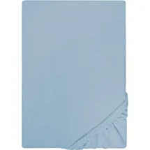 biberna 0077155 Jersey 180 x 200 - 200 x 200 cm blau
