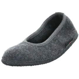 HAFLINGER Hausschuh Ballerina anthrazit - Gr.: 39
