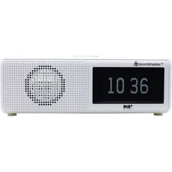Soundmaster UR8350WE DAB+ und UKW Radiowecker (Dualalarm) mit USB-Anschluss