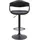 CLP Barhocker 2er Set 48 x 87 x 50 cm Schwarz/Grau