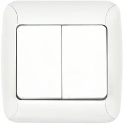 Gunsan 01231164200103 Fantasy 2-fach Schalter Serienschalter Unterputz Weiss
