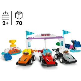 LEGO DUPLO - Team Rennautos mit Rennfahrern