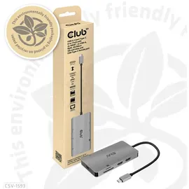 Club 3D 8in1 Hub, USB-C 3.0 [Stecker] (CSV-1593)