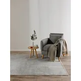 benuta basic Kurzflor Teppich Claire Grau 160x230 cm - Moderner Kurzflor-Teppich für Wohnzimmer