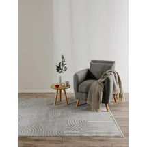 benuta basic Kurzflor Teppich Claire Grau 160x230 cm - Moderner Kurzflor-Teppich für Wohnzimmer